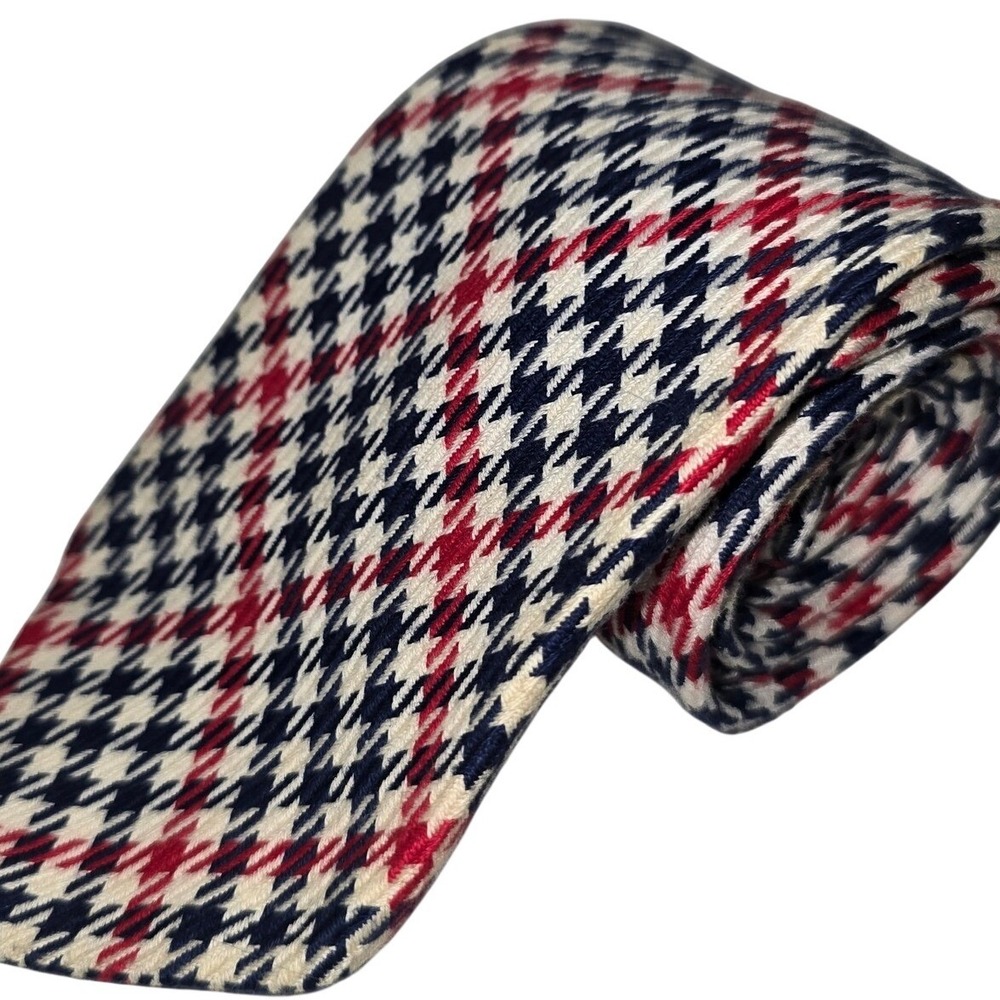 VINTAGE TownCraft‎ Red, White & Blue Neck Tie All Cotton